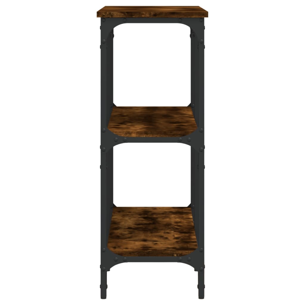 Tavolo Consolle Rovere Fumo 100x29x75 cm in Legno Multistrato - homemem39