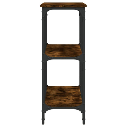 Tavolo Consolle Rovere Fumo 100x29x75 cm in Legno Multistrato - homemem39