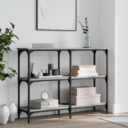 Tavolo Consolle Grigio Sonoma 100x29x75 cm in Legno Multistrato - homemem39