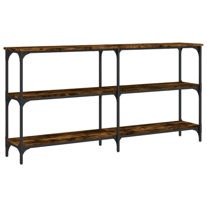 Tavolo Consolle Rovere Fumo 150x29x75 cm in Legno Multistrato - homemem39