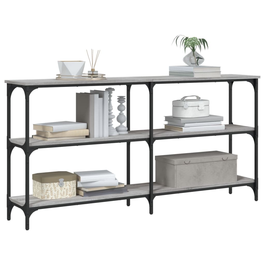 Tavolo Consolle Grigio Sonoma 150x29x75 cm in Legno Multistrato - homemem39