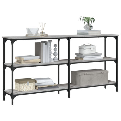 Tavolo Consolle Grigio Sonoma 150x29x75 cm in Legno Multistrato - homemem39