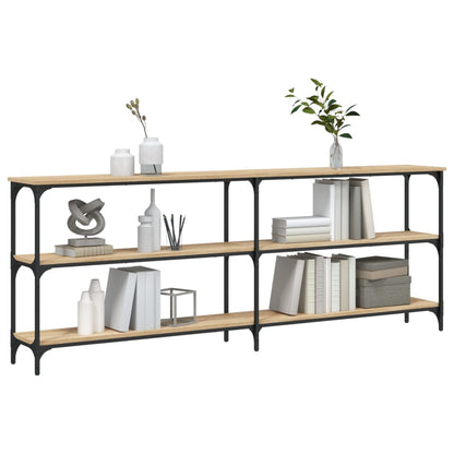 Tavolo Consolle Rovere Sonoma 200x29x75 cm in Legno Multistrato - homemem39