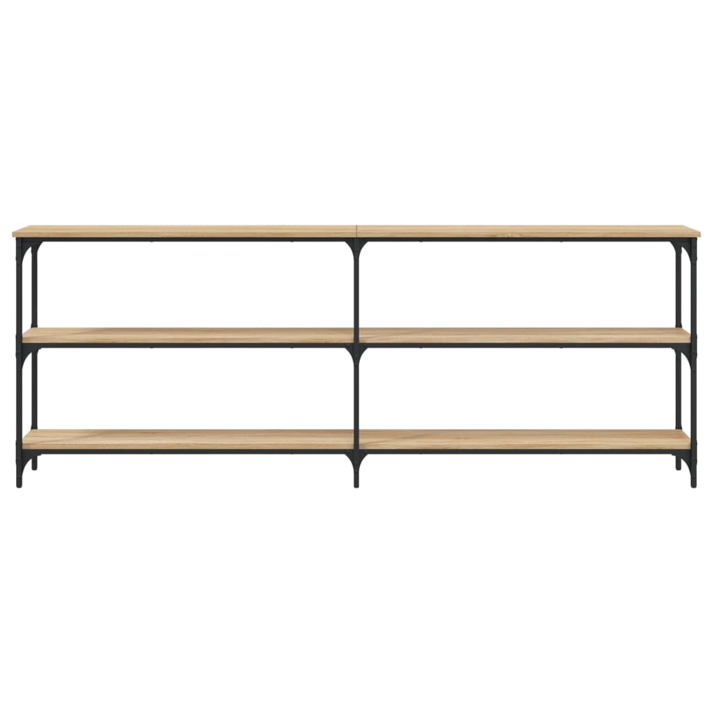 Tavolo Consolle Rovere Sonoma 200x29x75 cm Legno Agglomerato