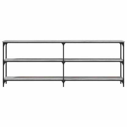 Tavolo Consolle Grigio Sonoma 200x29x75 cm in Legno Multistrato
