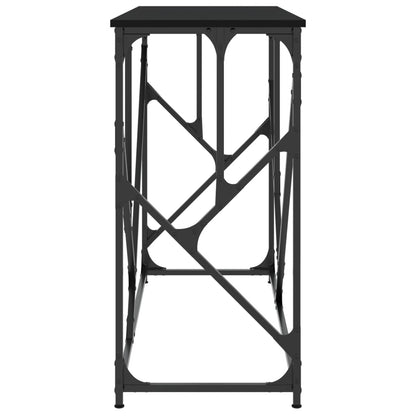 Tavolino Consolle Nero 100x40x80 cm in Legno Multistrato - homemem39