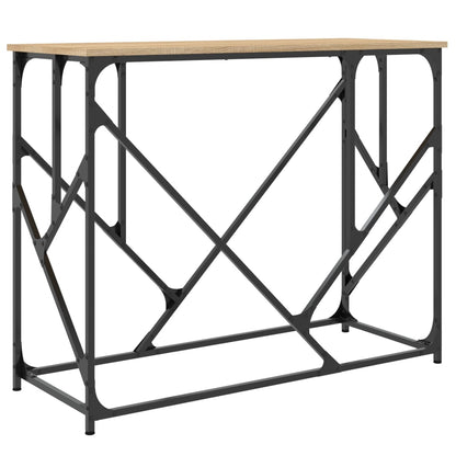 Tavolo Consolle Rovere Sonoma 100x40x80 cm in Legno Multistrato - homemem39