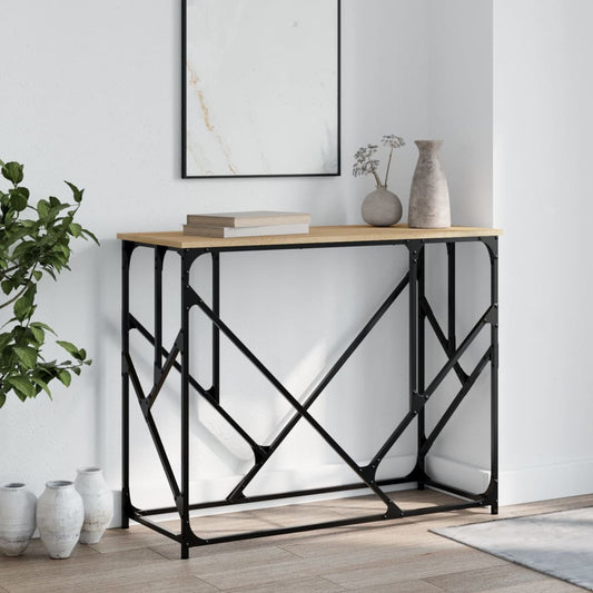 Tavolo Consolle Rovere Sonoma 100x40x80 cm in Legno Multistrato - homemem39