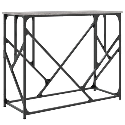 Tavolo Consolle Grigio Sonoma 100x40x80 cm in Legno Multistrato - homemem39