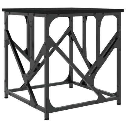 Tavolino da Salotto Nero 45x45x47,5 cm in Legno Multistrato | homemem39