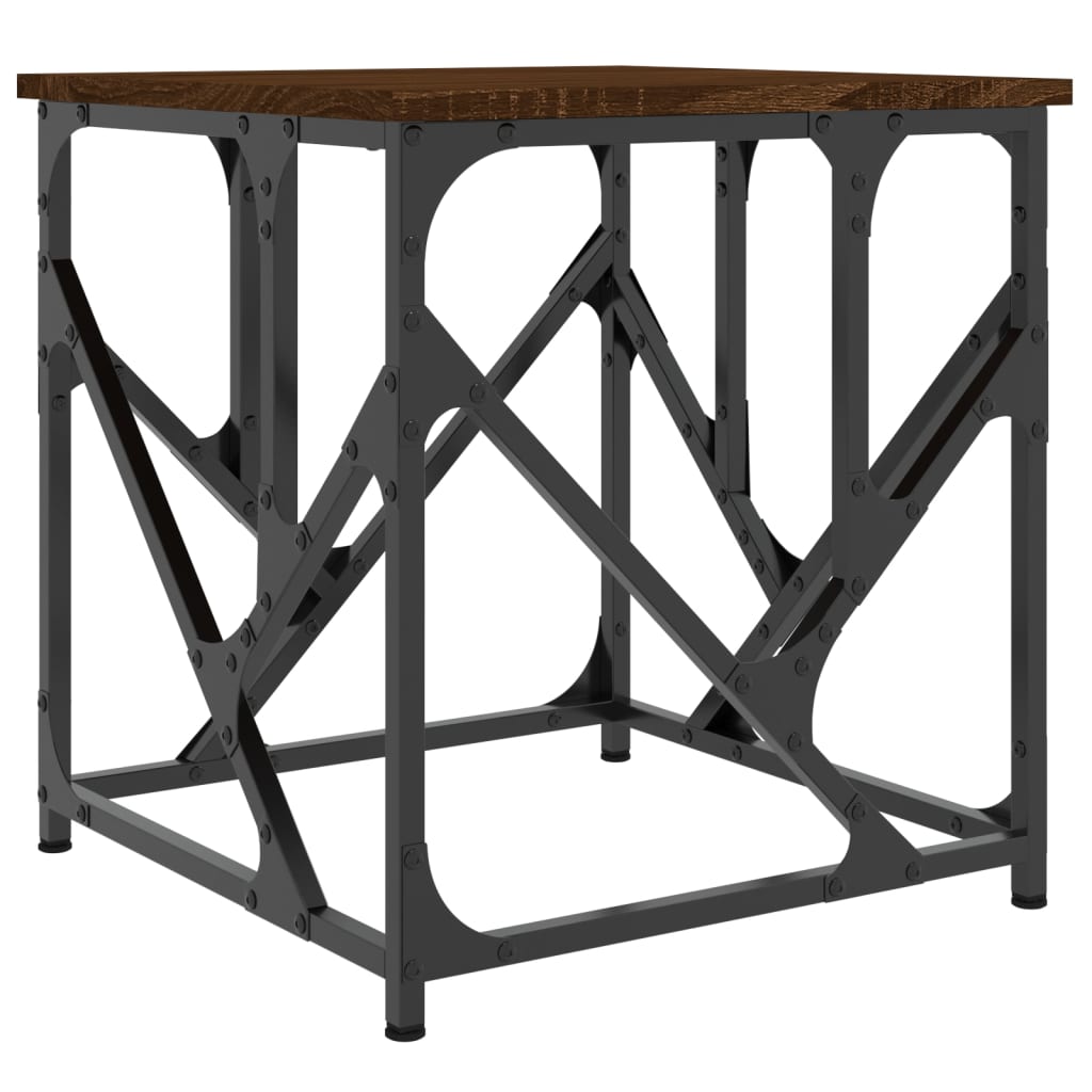 Tavolino Salotto Rovere Marrone 45x45x47,5 cm Legno Multistrato | homemem39
