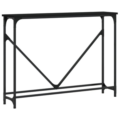Tavolino Consolle Nero 102x22,5x75 cm in Legno Multistrato | homemem39