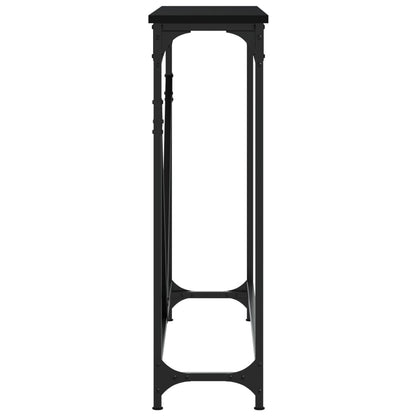 Tavolino Consolle Nero 102x22,5x75 cm in Legno Multistrato | homemem39
