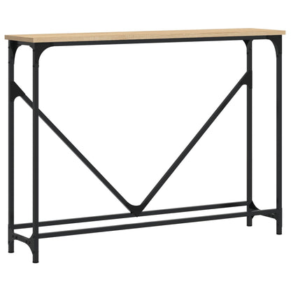 Tavolino Consolle Rovere Sonoma 102x22,5x75cm Legno Multistrato - homemem39