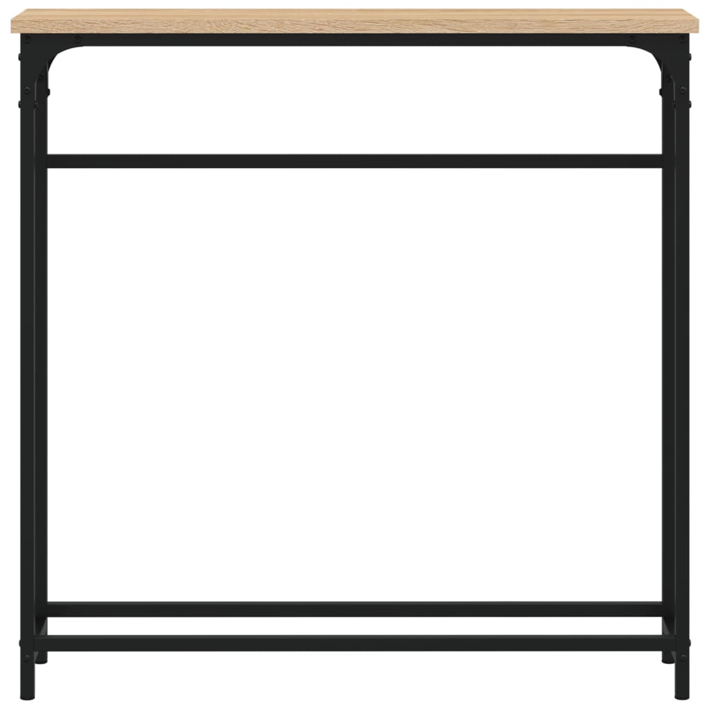 Tavolo Consolle Rovere Sonoma 75x19,5x75 cm Legno Agglomerato