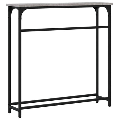 Tavolino Consolle Grigio Sonoma 75x19,5x75 cm Legno Multistrato - homemem39