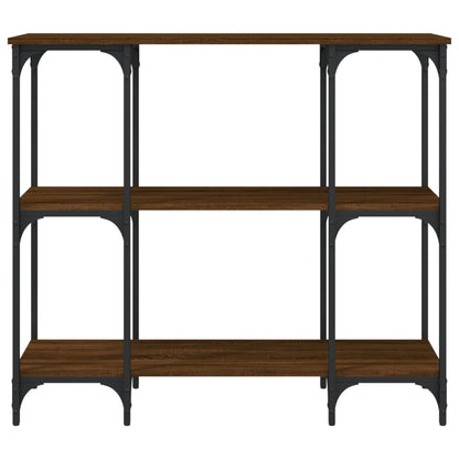 Tavolino Consolle Rovere Marrone 102x35x90 cm Legno Multistrato
