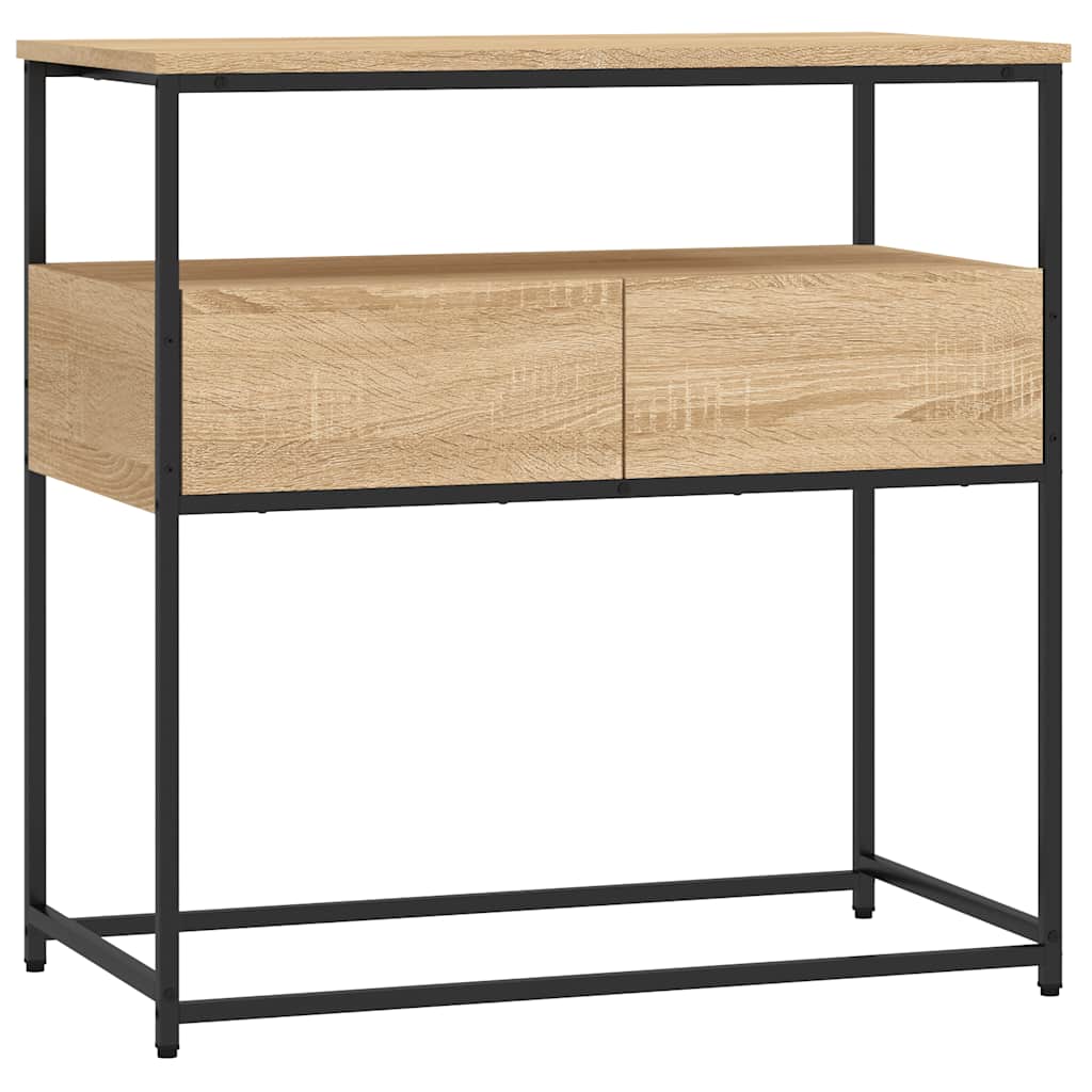 Tavolo Consolle Rovere Sonoma 75x40x75 cm Legno Agglomerato | homemem39
