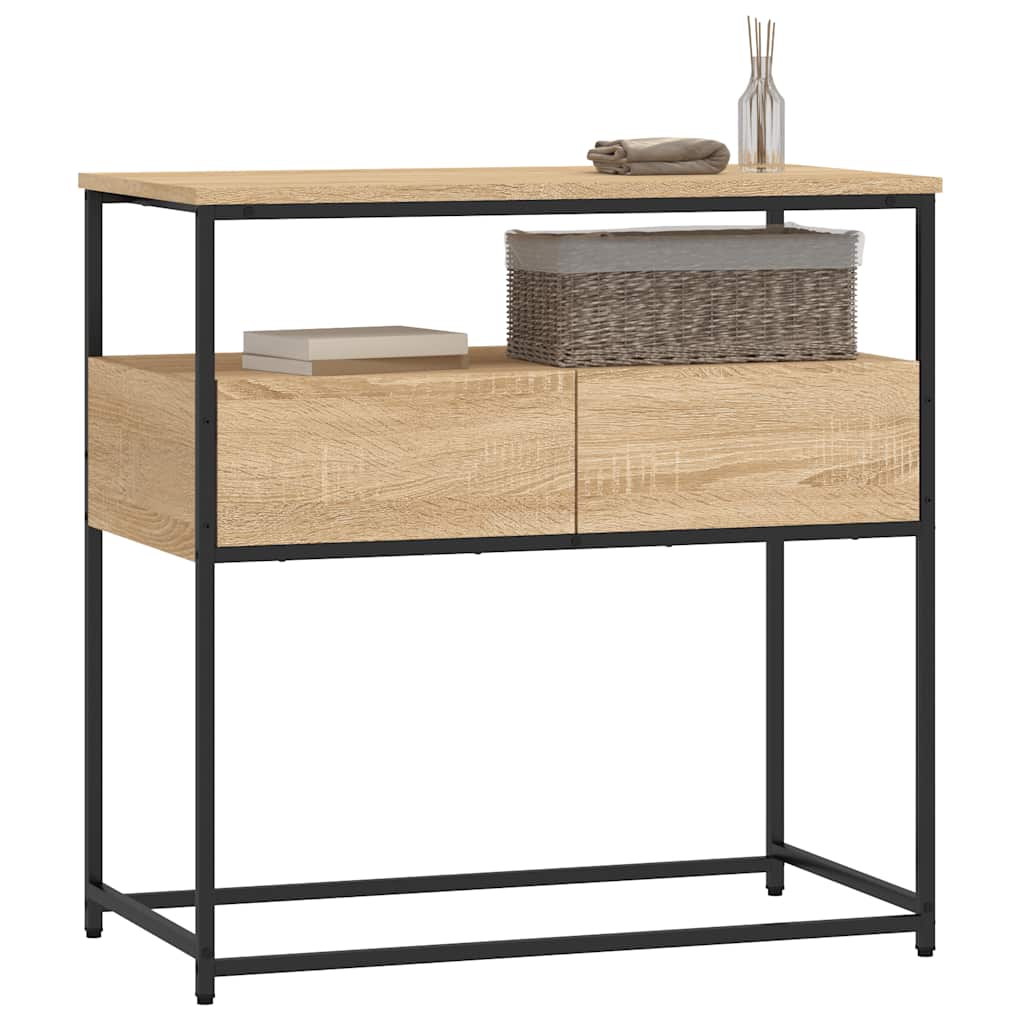 Tavolo Consolle Rovere Sonoma 75x40x75 cm Legno Agglomerato | homemem39