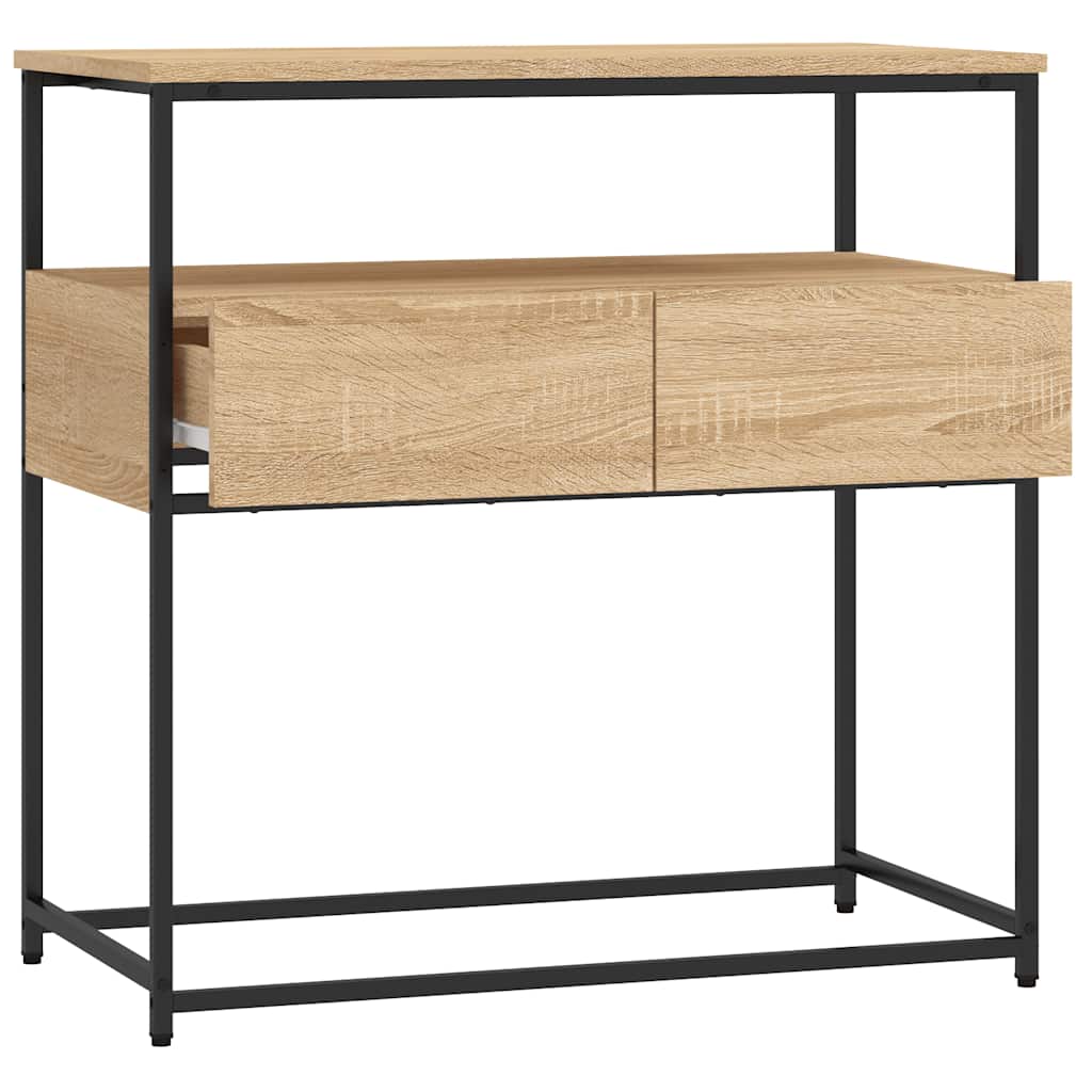 Tavolo Consolle Rovere Sonoma 75x40x75 cm Legno Agglomerato | homemem39