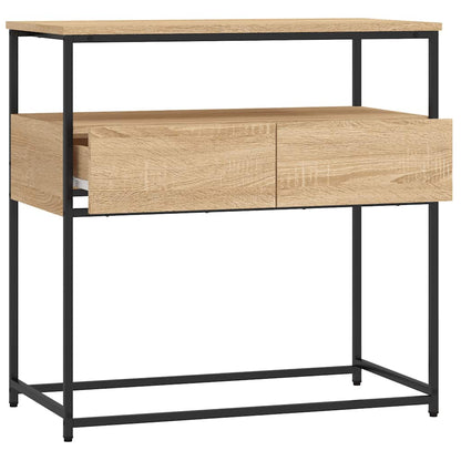 Tavolo Consolle Rovere Sonoma 75x40x75 cm Legno Agglomerato | homemem39
