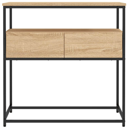 Tavolo Consolle Rovere Sonoma 75x40x75 cm Legno Agglomerato | homemem39