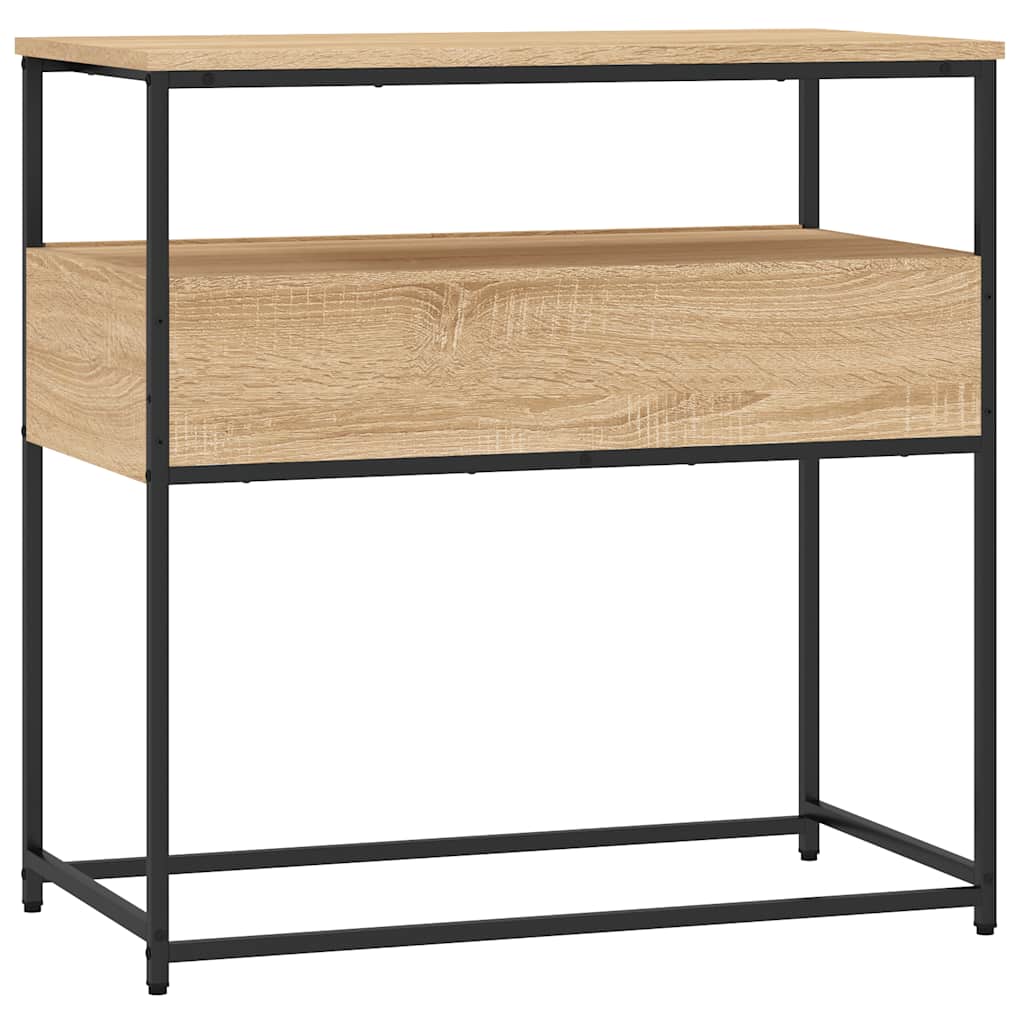 Tavolo Consolle Rovere Sonoma 75x40x75 cm Legno Agglomerato | homemem39