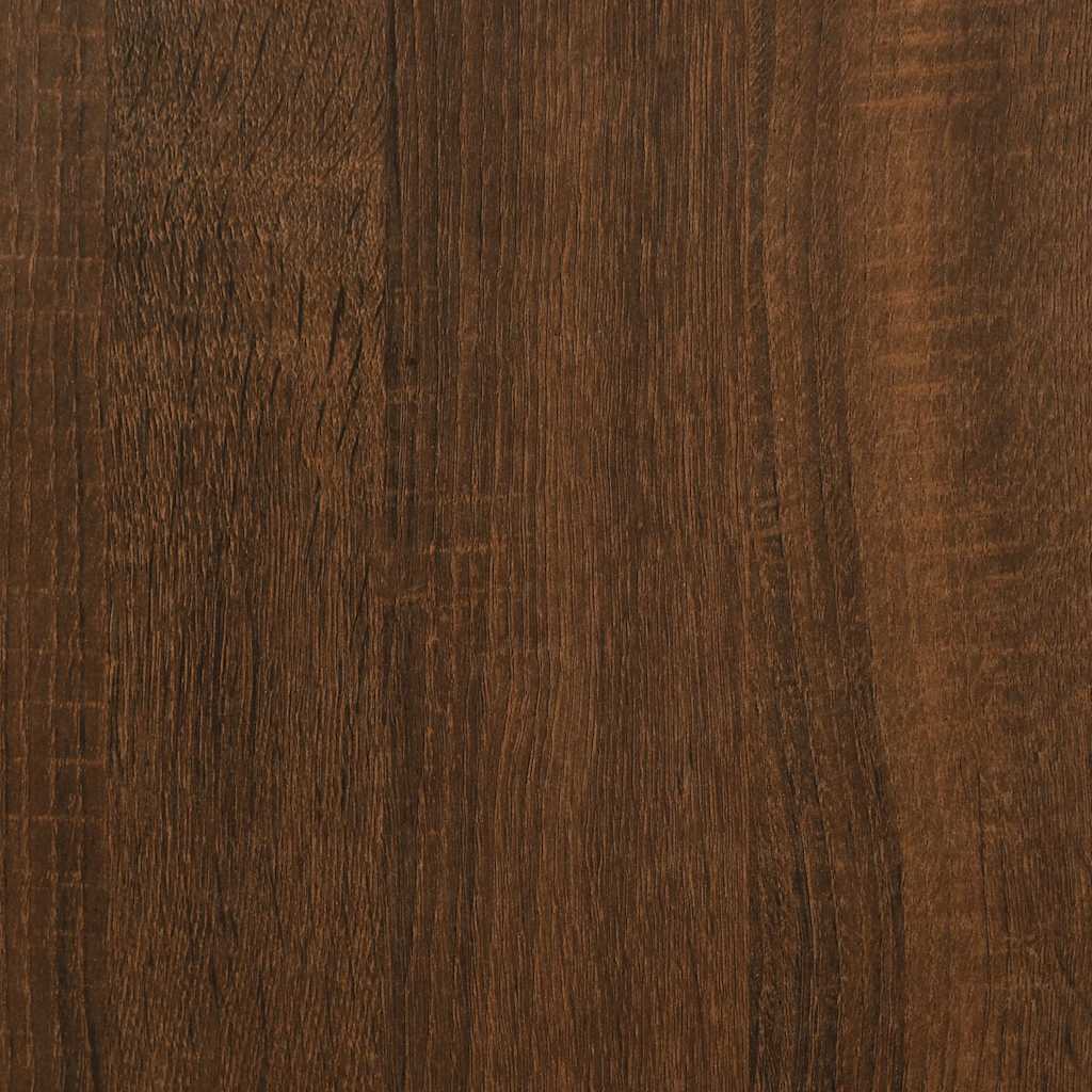 Tavolino Consolle Rovere Marrone 75x40x75cm Legno Multistrato - homemem39