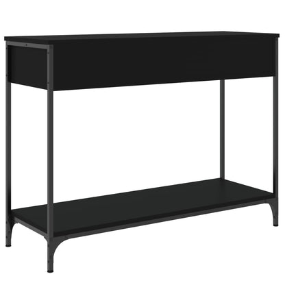 Tavolino Consolle Nero 100x34,5x75 cm in Legno Multistrato - homemem39