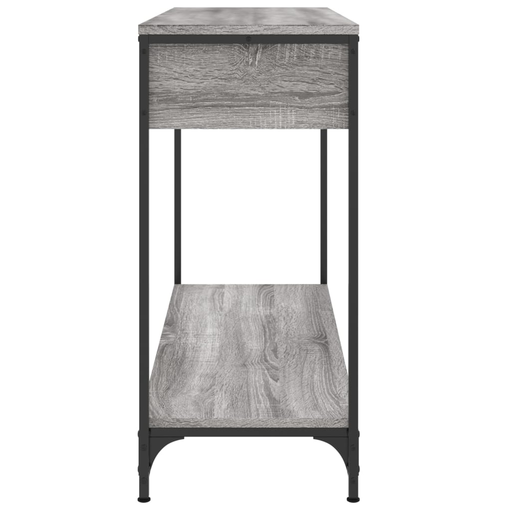 Tavolino Consolle Grigio Sonoma 100x34,5x75cm Legno Multistrato - homemem39