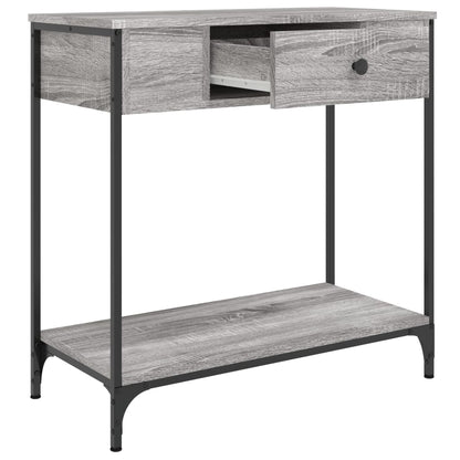 Tavolino Consolle Grigio Sonoma 75x34,5x75cm Legno Multistrato - homemem39