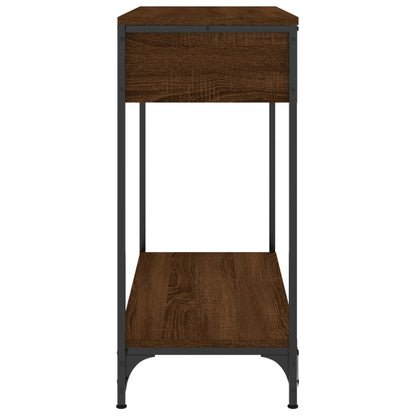 Tavolino Consolle Rovere Marrone 75x34,5x75cm Legno Multistrato - homemem39