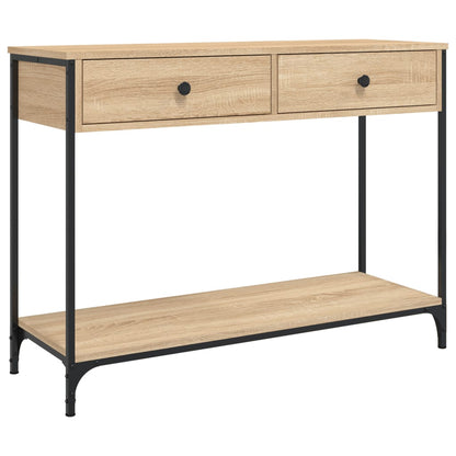 Tavolino Consolle Rovere Sonoma 100x34,5x75cm Legno Multistrato - homemem39