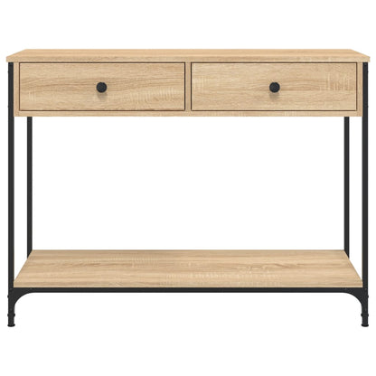 Tavolino Consolle Rovere Sonoma 100x34,5x75cm Legno Multistrato - homemem39