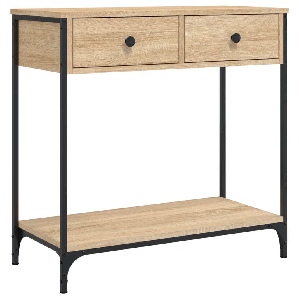 Tavolino Consolle Rovere Sonoma 75x34,5x75cm Legno Multistrato | homemem39
