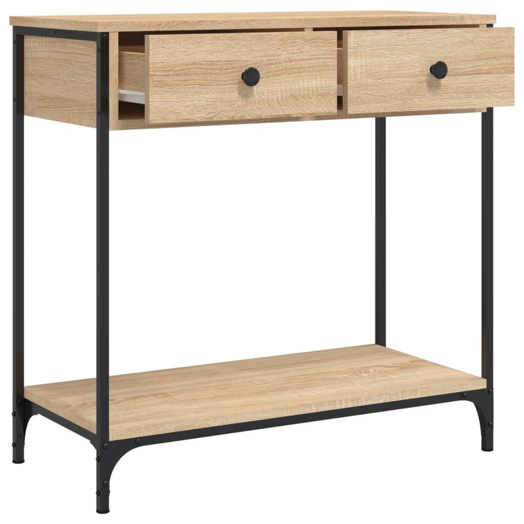 Tavolino Consolle Rovere Sonoma 75x34,5x75cm Legno Multistrato | homemem39