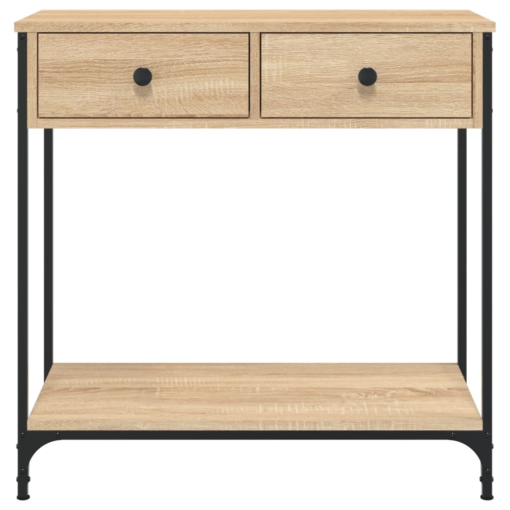 Tavolino Consolle Rovere Sonoma 75x34,5x75cm Legno Multistrato | homemem39