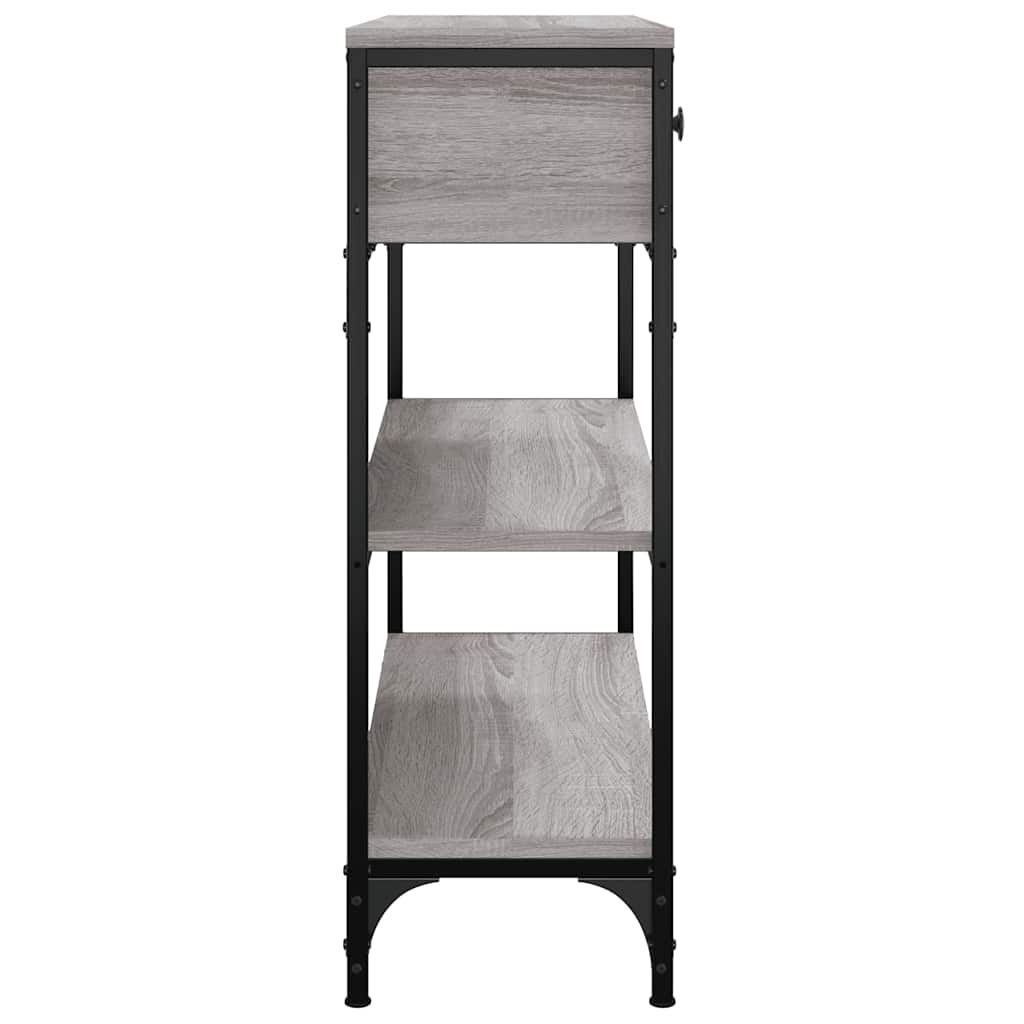 Tavolino Consolle Grigio Sonoma 72,5x25x75 cm Legno Multistrato | homemem39