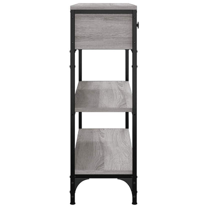 Tavolino Consolle Grigio Sonoma 72,5x25x75 cm Legno Multistrato | homemem39