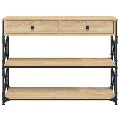 Tavolo Consolle Rovere Sonoma 100x28x75 cm in Legno Multistrato - homemem39