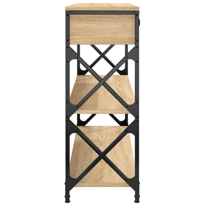 Tavolo Consolle Rovere Sonoma 100x28x75 cm in Legno Multistrato - homemem39