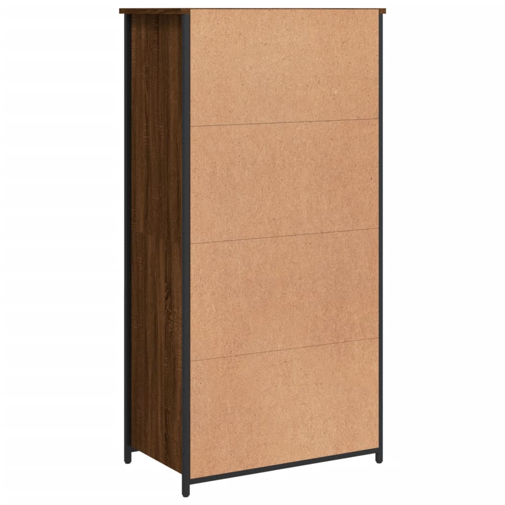 Credenza Rovere Marrone 62x36x121,5 cm in Legno Multistrato - homemem39