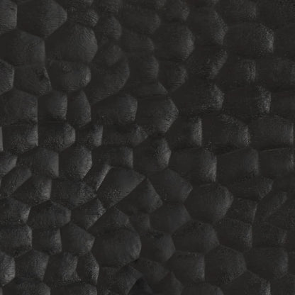 Comodino Nero 50x33x60 cm in Legno Massello di Mango - homemem39