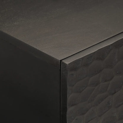 Tavolino da Salotto Nero 100x54x40cm in Legno Massello di Mango | homemem39