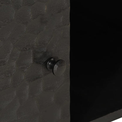 Tavolino da Salotto Nero 100x54x40cm in Legno Massello di Mango | homemem39