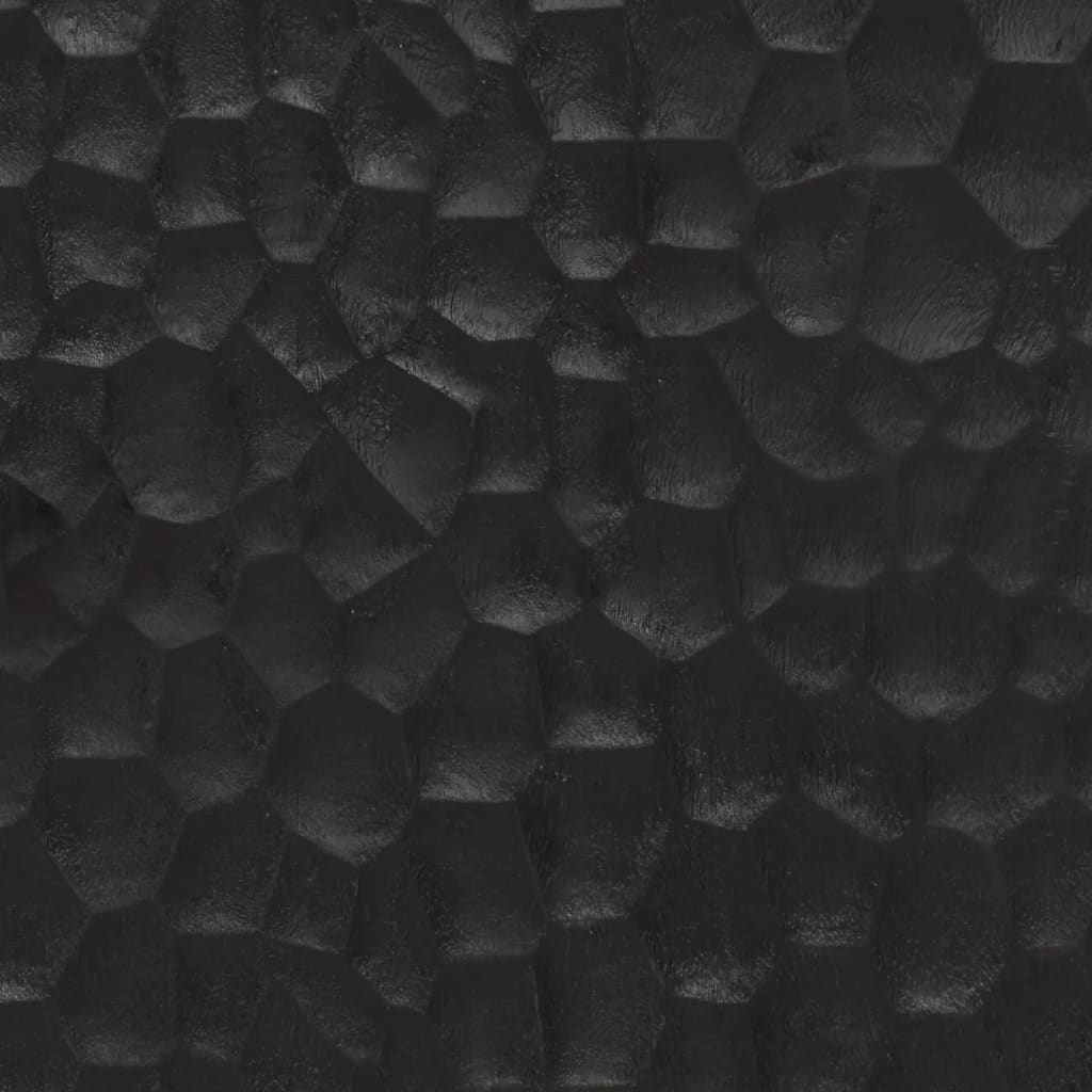 Mobile Porta TV Nero 80x31x46 cm in Legno Massello di Mango - homemem39