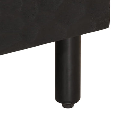 Mobile Porta TV Nero 100x33x46 cm in Legno Massello di Mango - homemem39