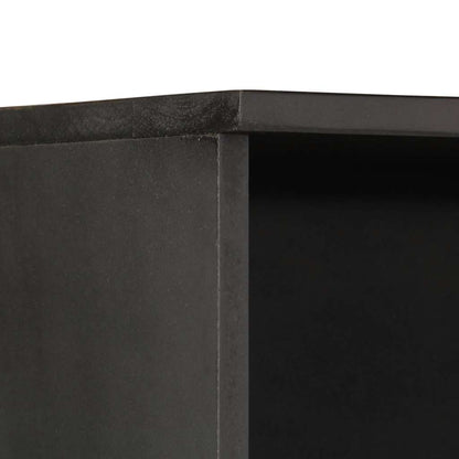 Mobile da Bagno Nero 38x33x160 cm in Legno Massello di Mango | homemem39