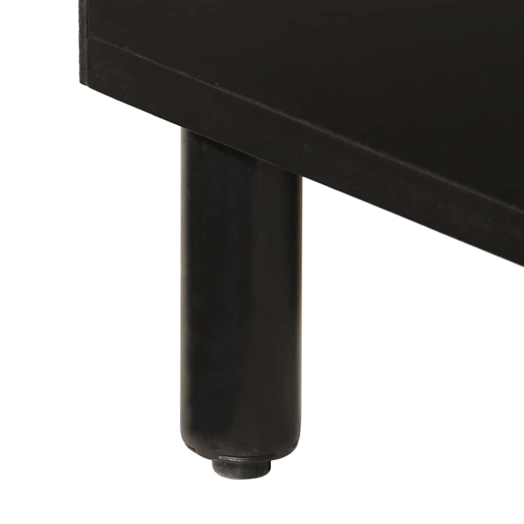 Mobile da Bagno Nero 38x33x160 cm in Legno Massello di Mango | homemem39