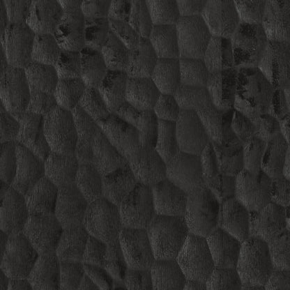 Credenza Nera 60x33x75 cm in Legno Massello di Mango - homemem39